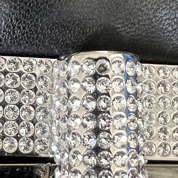 Tom Ford Black Leather Purse Studded Sequin Chain Link Shoulder Bag - Picture 15 of 16